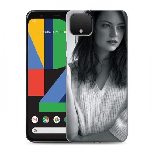 Дизайнерский пластиковый чехол для Google Pixel 4 Эмма Стоун