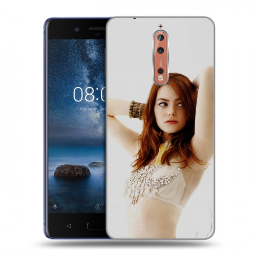 Дизайнерский пластиковый чехол для Nokia 8 Эмма Стоун