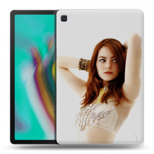 Дизайнерский силиконовый чехол для Samsung Galaxy Tab S5e Эмма Стоун