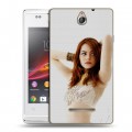 Дизайнерский силиконовый чехол для Sony Xperia E Эмма Стоун