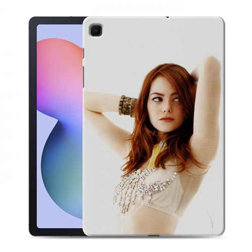 Дизайнерский силиконовый чехол для Samsung Galaxy Tab S6 Lite Эмма Стоун