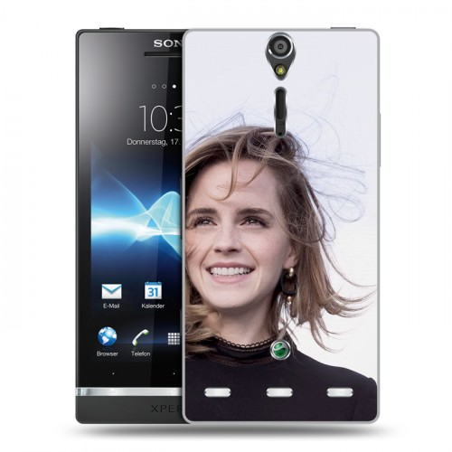 Дизайнерский пластиковый чехол для Sony Xperia S Эмма Уотсон