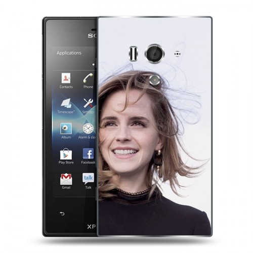 Дизайнерский пластиковый чехол для Sony Xperia acro S Эмма Уотсон