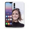 Дизайнерский силиконовый с усиленными углами чехол для Huawei P20 Pro Эмма Уотсон