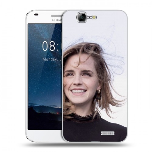 Дизайнерский пластиковый чехол для Huawei Ascend G7 Эмма Уотсон