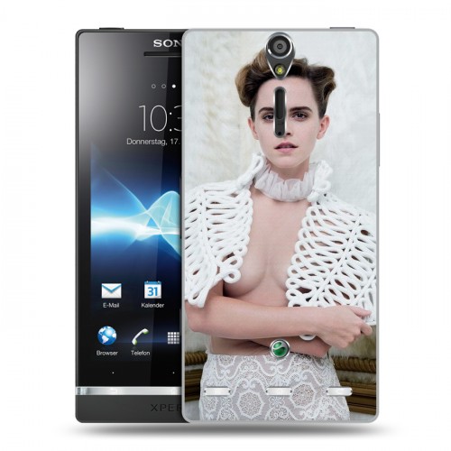 Дизайнерский пластиковый чехол для Sony Xperia S Эмма Уотсон