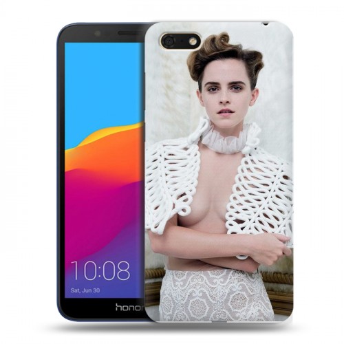 Дизайнерский пластиковый чехол для Huawei Honor 7A Эмма Уотсон