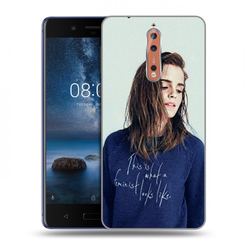 Дизайнерский пластиковый чехол для Nokia 8 Эмма Уотсон