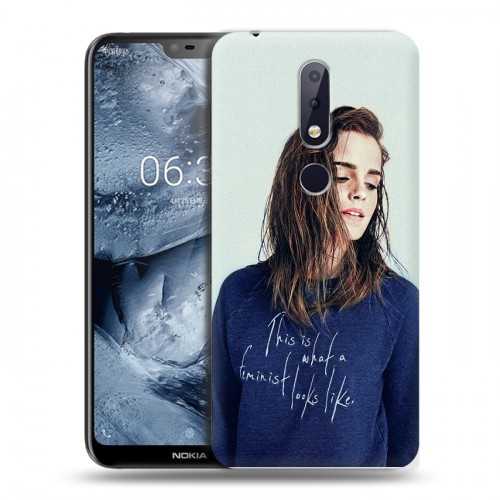 Дизайнерский силиконовый чехол для Nokia 6.1 Plus Эмма Уотсон