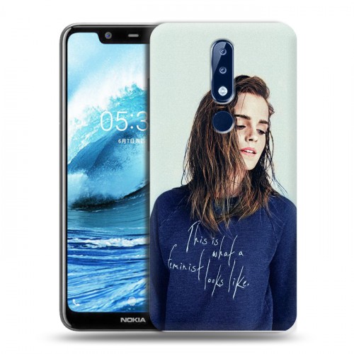 Дизайнерский силиконовый чехол для Nokia 5.1 Plus Эмма Уотсон