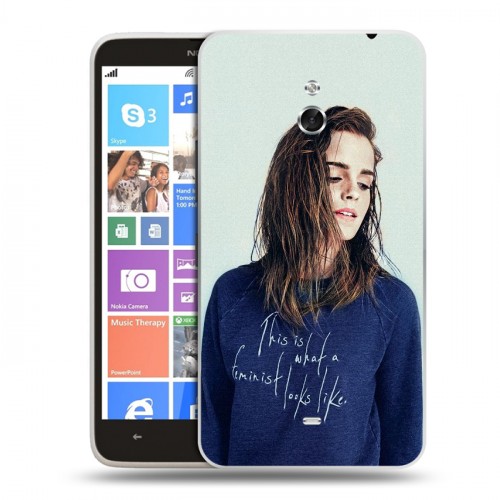 Дизайнерский пластиковый чехол для Nokia Lumia 1320 Эмма Уотсон