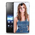 Дизайнерский пластиковый чехол для Sony Xperia TX Эмма Уотсон