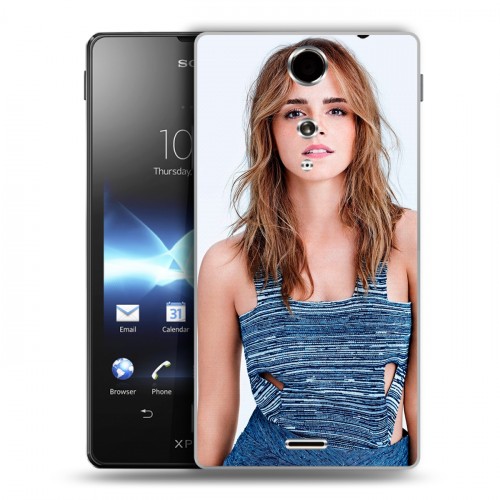 Дизайнерский пластиковый чехол для Sony Xperia TX Эмма Уотсон