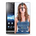 Дизайнерский пластиковый чехол для Sony Xperia S Эмма Уотсон