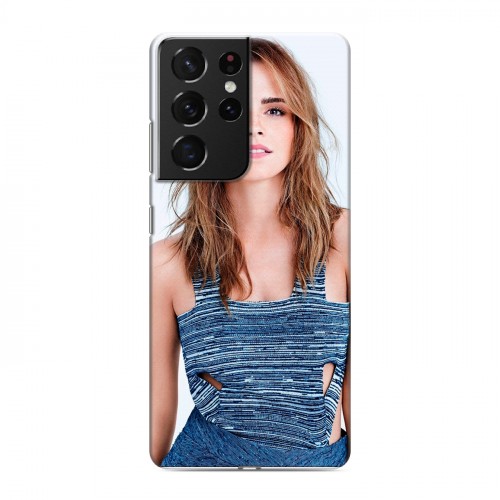 Дизайнерский пластиковый чехол для Samsung Galaxy S21 Ultra Эмма Уотсон