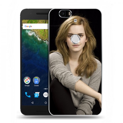 Дизайнерский силиконовый чехол для Google Huawei Nexus 6P Эмма Уотсон
