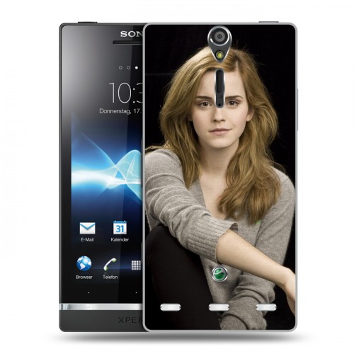 Дизайнерский пластиковый чехол для Sony Xperia S Эмма Уотсон