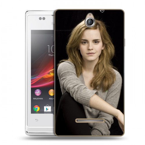 Дизайнерский пластиковый чехол для Sony Xperia E Эмма Уотсон