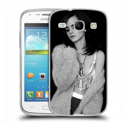 Дизайнерский пластиковый чехол для Samsung Galaxy Core Эмма Уотсон