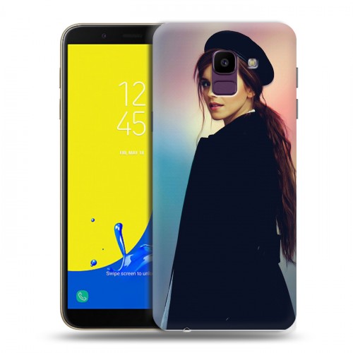 Дизайнерский пластиковый чехол для Samsung Galaxy J6 Эмма Уотсон