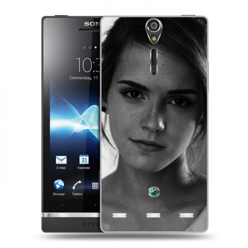 Дизайнерский пластиковый чехол для Sony Xperia S Эмма Уотсон