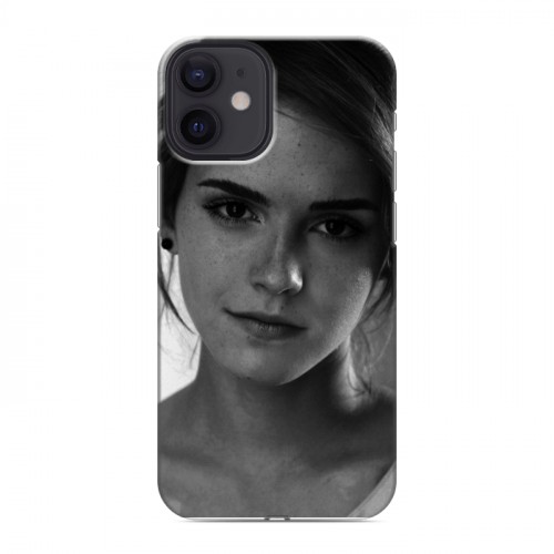 Дизайнерский силиконовый с усиленными углами чехол для Iphone 12 Mini Эмма Уотсон