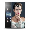 Дизайнерский пластиковый чехол для Sony Xperia acro S Эмма Уотсон