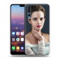 Дизайнерский силиконовый с усиленными углами чехол для Huawei P20 Pro Эмма Уотсон