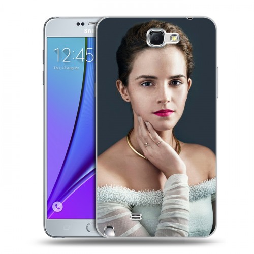 Дизайнерский пластиковый чехол для Samsung Galaxy Note 2 Эмма Уотсон