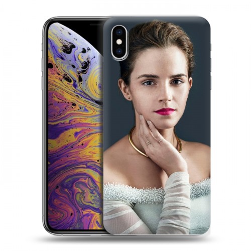 Дизайнерский силиконовый чехол для Iphone Xs Max Эмма Уотсон