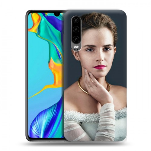 Дизайнерский пластиковый чехол для Huawei P30 Эмма Уотсон