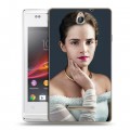 Дизайнерский пластиковый чехол для Sony Xperia E Эмма Уотсон