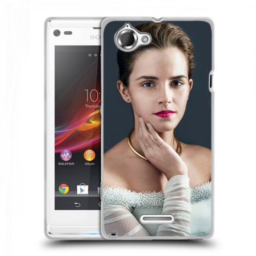 Дизайнерский пластиковый чехол для Sony Xperia L Эмма Уотсон