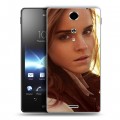 Дизайнерский пластиковый чехол для Sony Xperia TX Эмма Уотсон