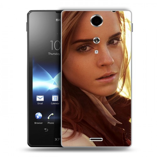 Дизайнерский пластиковый чехол для Sony Xperia TX Эмма Уотсон