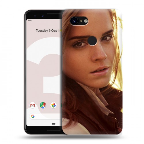 Дизайнерский пластиковый чехол для Google Pixel 3 Эмма Уотсон