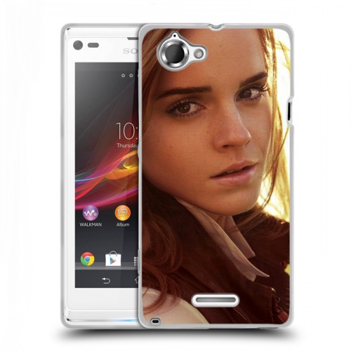 Дизайнерский пластиковый чехол для Sony Xperia L Эмма Уотсон