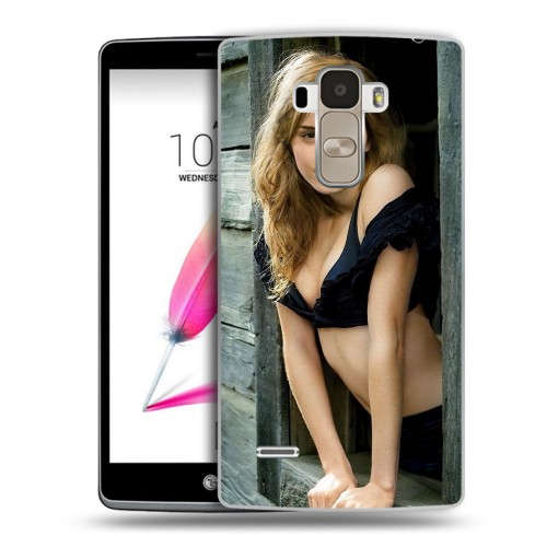 Дизайнерский силиконовый чехол для LG G4 Stylus Эмма Уотсон