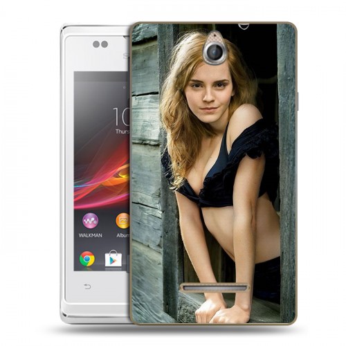 Дизайнерский пластиковый чехол для Sony Xperia E Эмма Уотсон