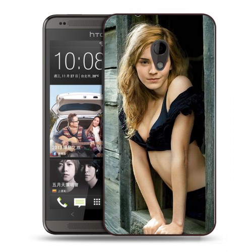 Дизайнерский пластиковый чехол для HTC Desire 700 Эмма Уотсон