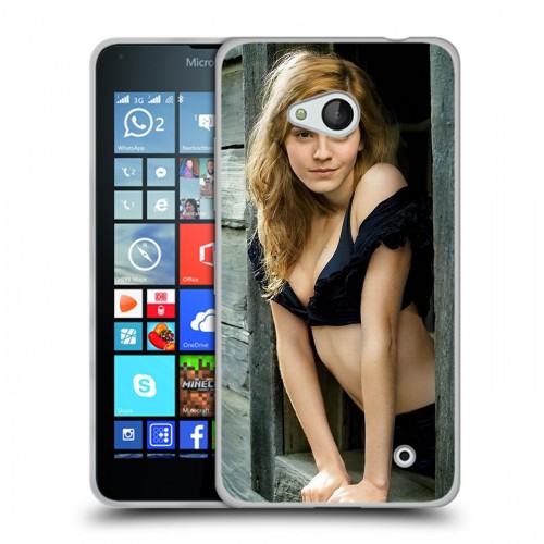 Дизайнерский пластиковый чехол для Microsoft Lumia 640 Эмма Уотсон