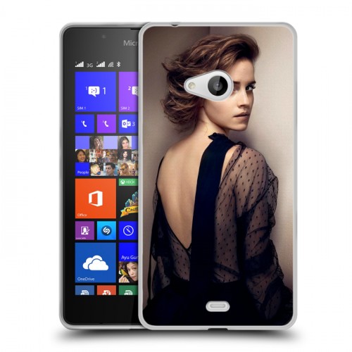 Дизайнерский пластиковый чехол для Microsoft Lumia 540 Эмма Уотсон