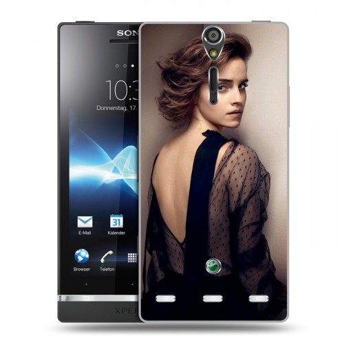 Дизайнерский пластиковый чехол для Sony Xperia S Эмма Уотсон