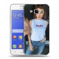 Дизайнерский силиконовый чехол для Samsung Galaxy J7 Эмма Робертс