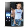 Дизайнерский пластиковый чехол для Sony Xperia TX Эмма Робертс