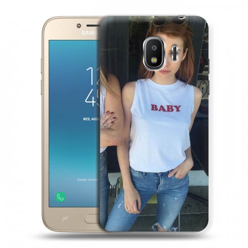Дизайнерский пластиковый чехол для Samsung Galaxy J2 (2018) Эмма Робертс