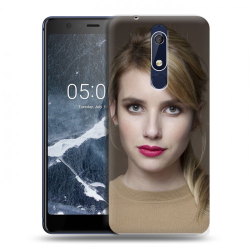 Дизайнерский пластиковый чехол для Nokia 5.1 Эмма Робертс