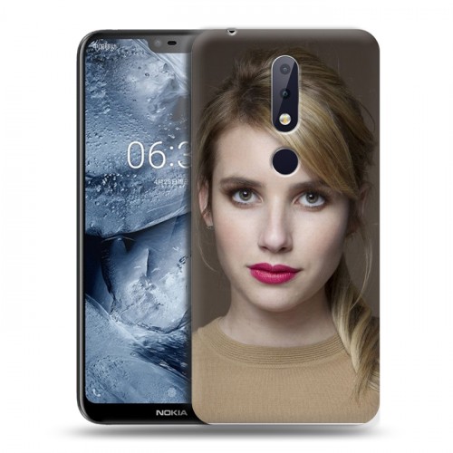 Дизайнерский силиконовый чехол для Nokia 6.1 Plus Эмма Робертс