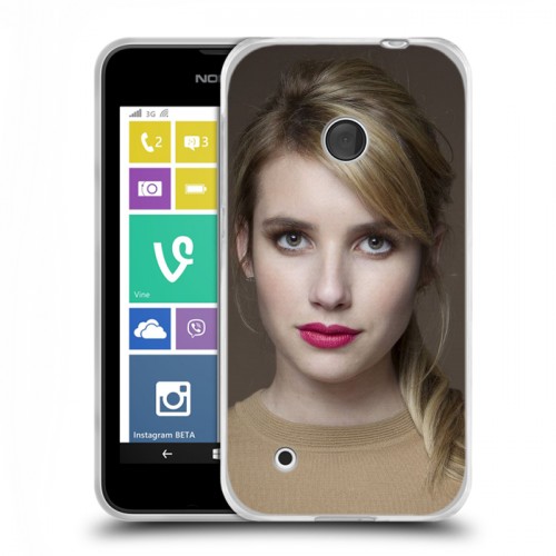 Дизайнерский пластиковый чехол для Nokia Lumia 530 Эмма Робертс