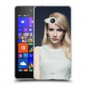 Дизайнерский пластиковый чехол для Microsoft Lumia 540 Эмма Робертс